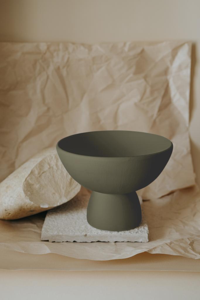 Decorative Bowl - Olive Green