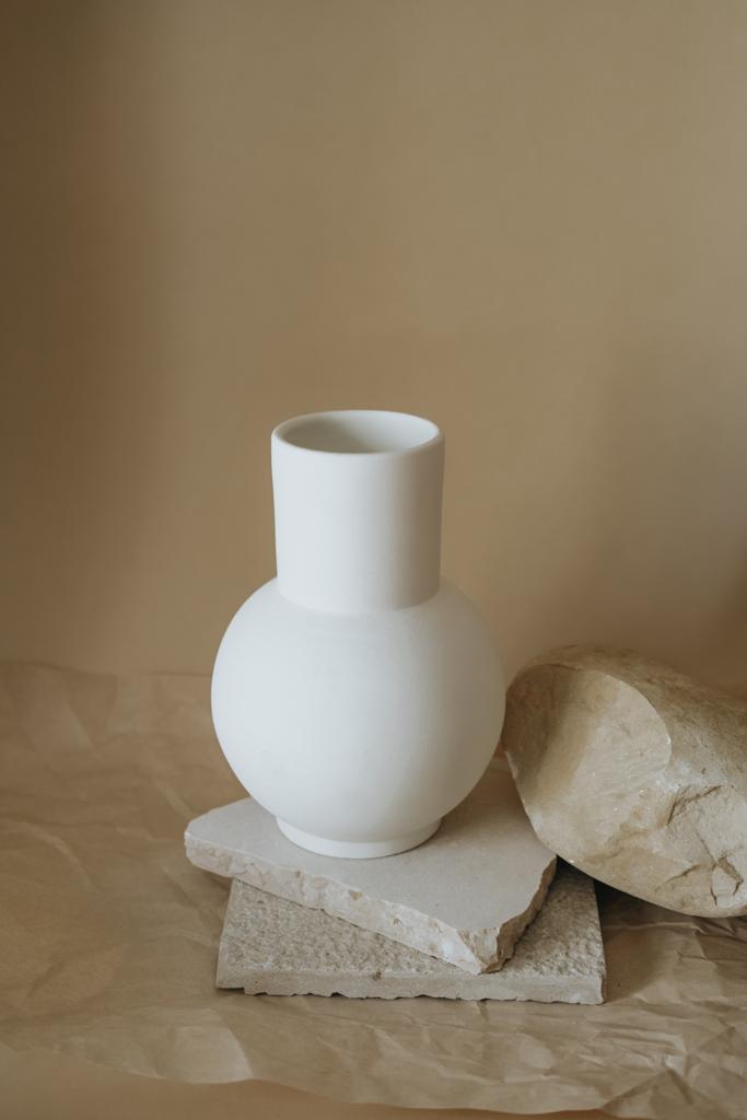 Kalea Vase - Off White