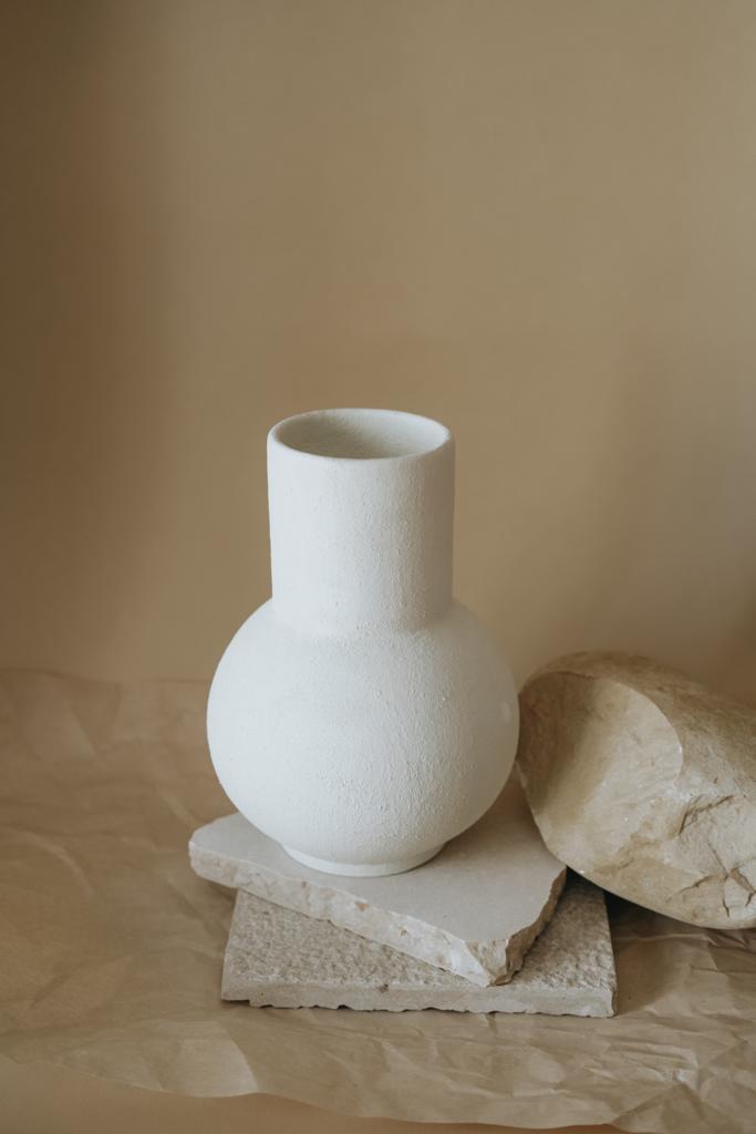 Kalea Vase - Off White